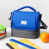 LunchBots Duplex Insulated Lunch Bag - Dual Section Design Fits