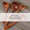 Wooden Soup Spoon Natural Texture Cooking Spoon Long Handle Wooden