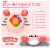 TooyBing light up walking Musical Crawling Crab Baby Toy Toys