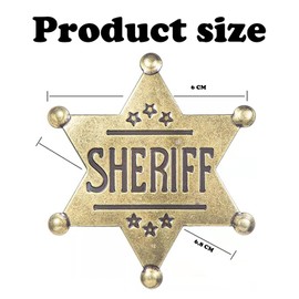 Sheriff Badge, 2 Pcs Stylish And Unique Cowgirl Accessories For Women, Easy To Carry Sheriff Badge Adult, Suitable For Ceremonies And Celebrations, Children'S Role Play ﻿