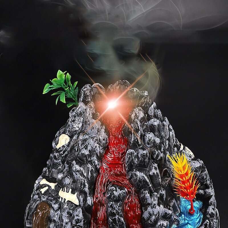 Volcano Educational Playset Toy with Dinosaur Figures for Kids 3