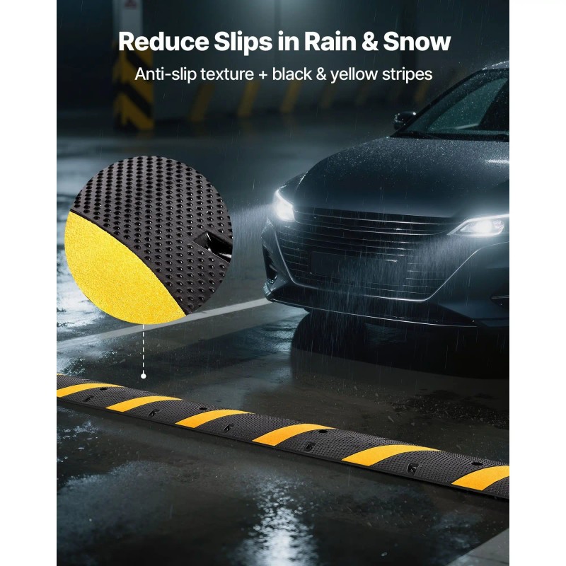 2 Pack 6 Ft Rubber Speed Bump 30 Mm Height