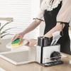 CMOISO Kitchen Sink Organiser, Sponge Holder for Kitchen Sink, Stainless