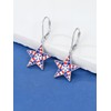 Seiyang 4th of July Earrings 925 Sterling Silver American Flag
