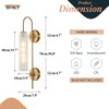 BOKT Mid Century Modern 1-Light Wall Mounted Light Brushed Gold