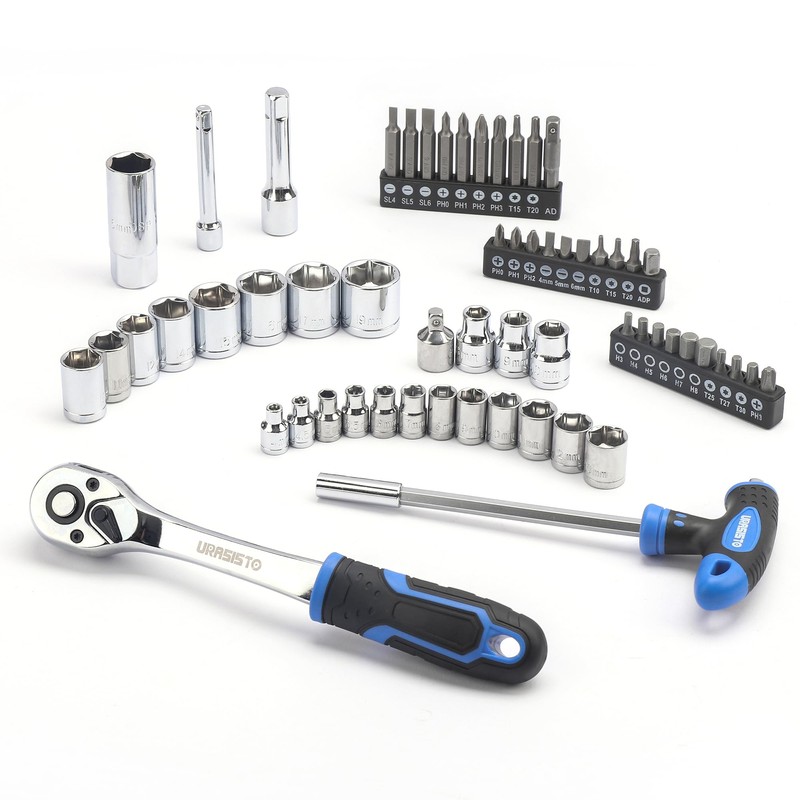 URASISTO 168-Piece Socket Wrench Auto Repair Tool Combination Package Mixed