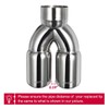 Upower Dual Exhaust Tip 3 Inch Inlet 3" outlet 9.5"