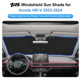 Windshield Sun Shade for 2023 2024 2025 2026 Honda HRV Accessories - Windshield Sunshade Cover Front Window Shade Custom Fit HR-V Sun Visor Protector Foldable Blocks UV Rays