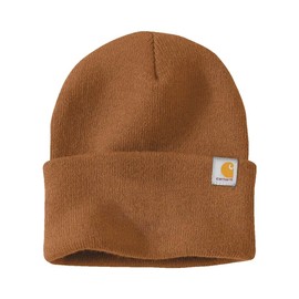 Carhartt Men's Knit Cuffed Beanie 104597, Brown