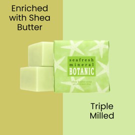 Greenwich Bay Mini Botanical Soap Bars – 12 Pack 1.9 oz Each – Individually Wrapped Guest Soaps for Airbnb, Spa, Travel, Bath – Travel Size Bar Soap Set, Seafresh Mineral