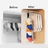 BetterJonny 2 Pack Closet Hanging Hat Organizer Rack, 8 Stainless