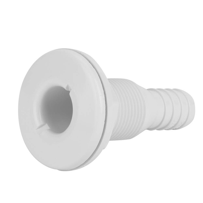 Klanata 3/4 Plastic Marine Thru Hull Fitting, Boat Drain Outlet
