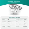 DiCUNO GU10 LED Bulb Dimmable, Daylight White 5000K, 60W Equivalent,