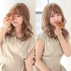 Aquadoll wg332 Wig, Medium, Full Wig, Fluffy Curl, See Through