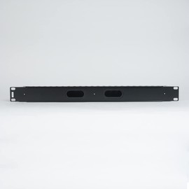 ICC Finger Duct Panel Manager with Cover, 1U Rack Mount Space, Black Powder Coat Finish, Cable Management for 19" Racks and Cabinets, Plastic, 3" Horizontal Deep with Metal Back Panel, Pack of 6