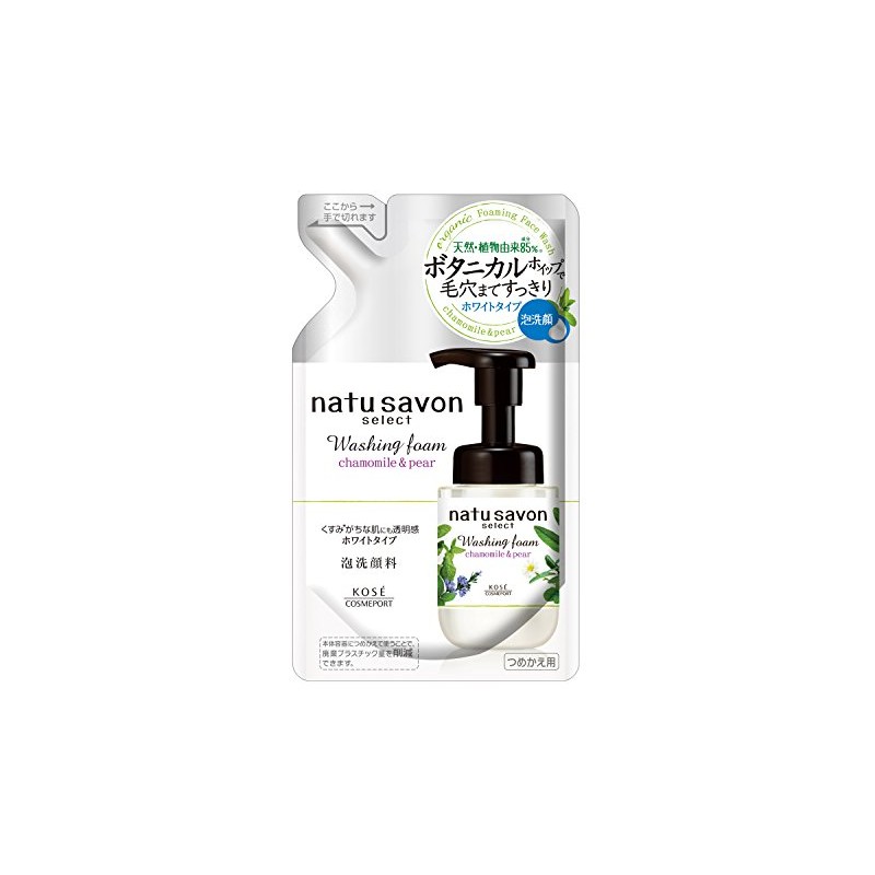 Kose Softymo Natural Savon Select Foam Wash (White) Refill