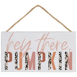 Simply Said, INC Petite Hanging Accents 3.5" x 6.5" Wood Fall Decor Sign - Hey There, Pumpkin - PHA