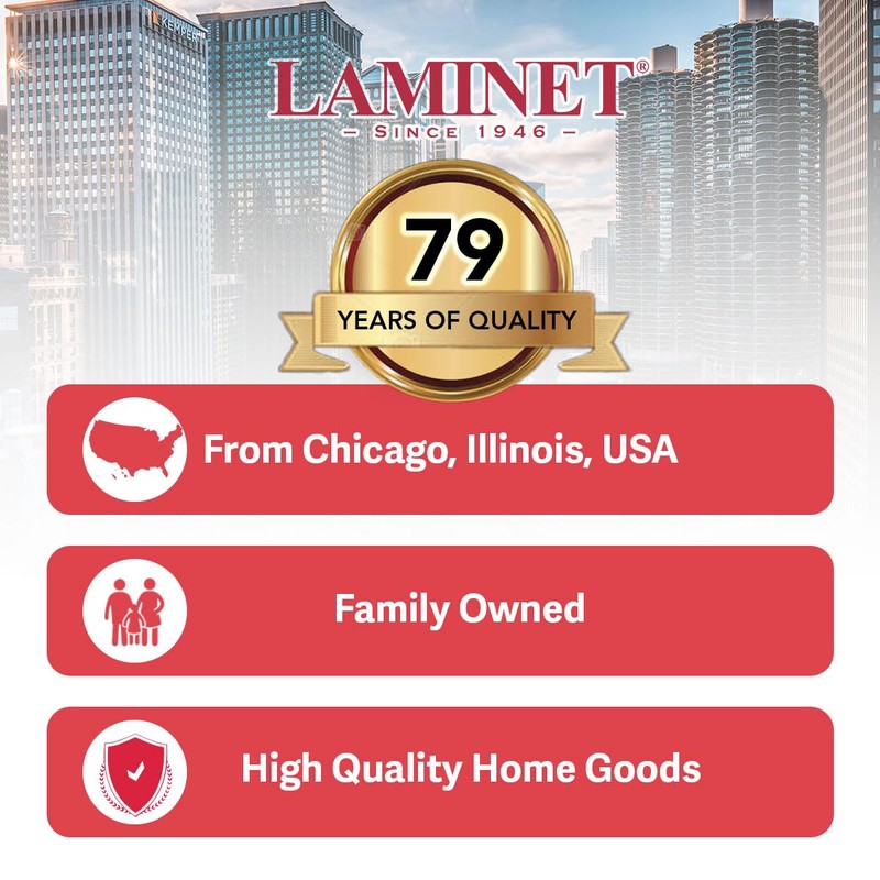 LAMINET Clear Plastic Tablecloth Protector Cover – Heavy-Duty Deluxe Vinyl