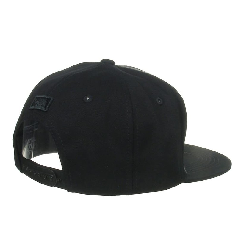 Top Level Cali Bear Embroidery Snapback Flat Bill Hat 220323A-Black