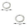 50 Pcs Spring O Rings, Zinc Alloy Round Carabiner Snap,