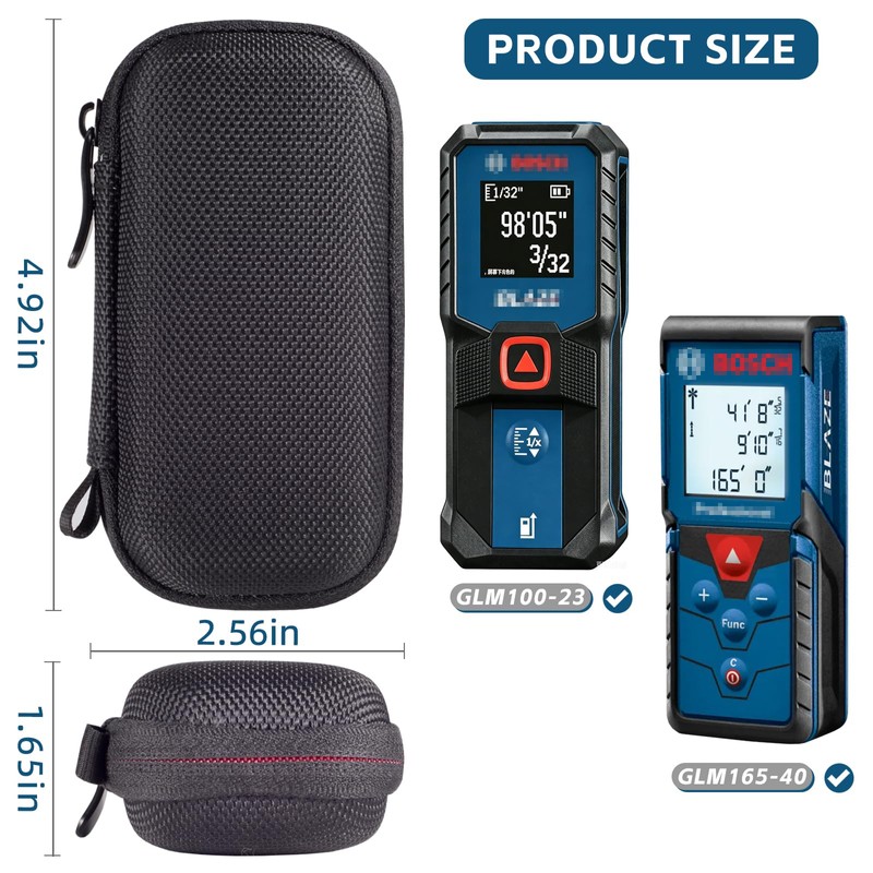 Carrying Case Compatible with Bosch Blaze Laser Measure GLM100-23 100ft