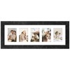 Gaevuian 8x24 Picture Frame Display 5 opening 4X6 Picture Frame