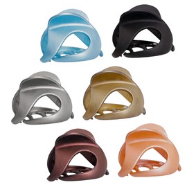 TOVINANNA Scrunchies Scrunchie 6pcs Fashion Hair Claw Clips Set for Women Creative Shower Hair Accessories Grey Stylish Hair Clasp Hairpins for All Hairstyles