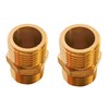D&DHardware Double Nipple 1/2 Inch Brass Male Thread, Connector AG/AG