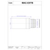 McAlpine MAC-EXTB 3 1/2-Inch/90 mm Outlet Size Straight Extension Mac-Fit
