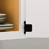 Matte Black Self-Closing Overlay Cabinet Hinge (5-Pairs)