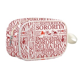 Sorority Gift Redz Gift Sorority Paraphernalia Gift Cosmetic Bag Sorority Sister Bestie Sisterhood Makeup Bag (Dedicated mb UK)