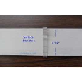 Blind 3 1/2 Inch Valance Clips For Faux wood, Wood Window Blinds 3.5, 6-12 pack. - 12-Pack