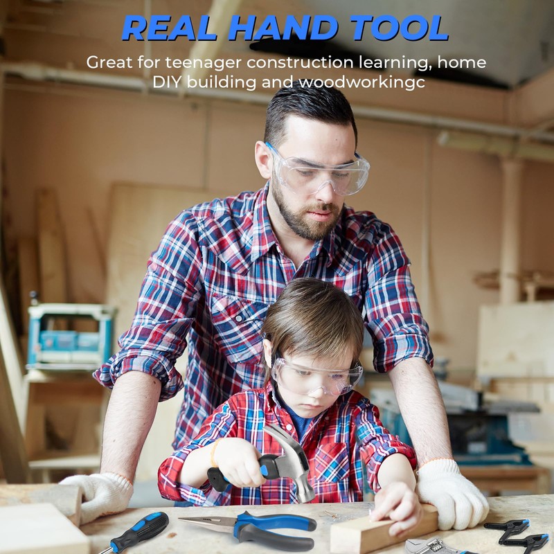 INCLY 24 PCS Real Tool Set with Tool Bag, Small
