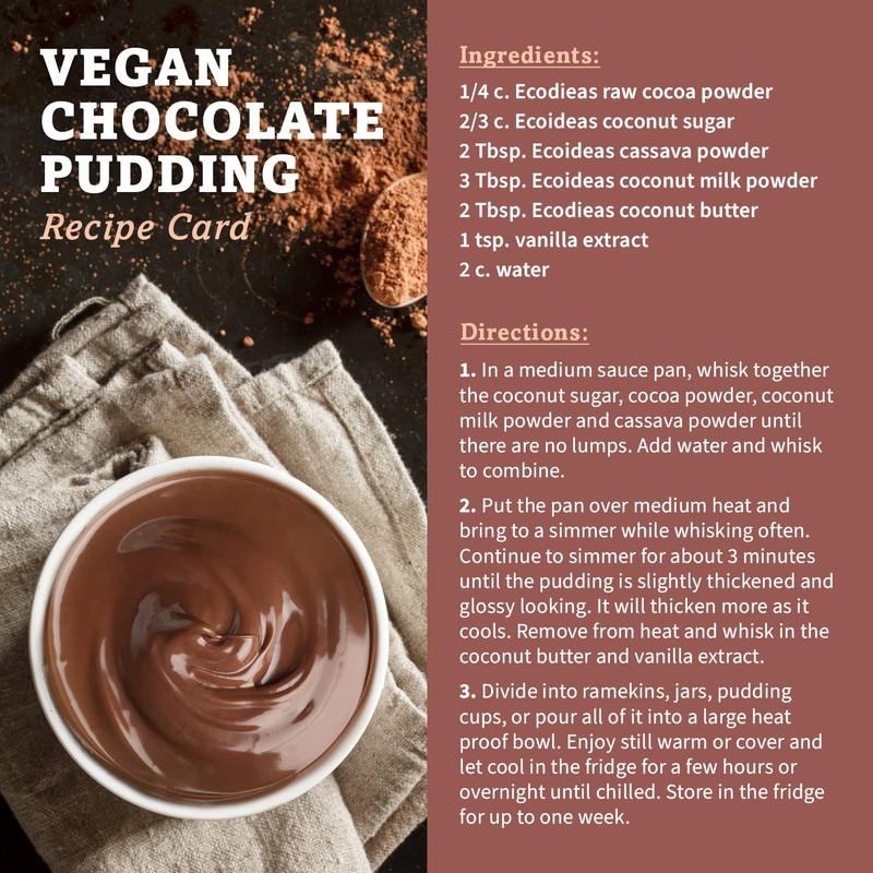 Ecoideas Organic Ft Cacao Powder, 113g, Brown, ECO-FT11