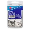 Avery Metal Rim Key Tags, 1.25" Diameter Tag, Metal Split