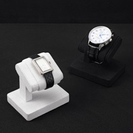 Papten Microfiber Single Watch Display Stand Watch Holder for Men Jewelry Showcase Stand Display(Grey)