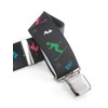Olata Adjustable Ski Salopette Braces/Suspenders (Black/Multi) - 4cm (Adult). Y-Shape
