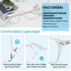 OCCI CHIARI Clear Frame Reading Glasses Men 1.5 Stylish Square