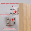 Flush Mount Bracket with Screws 8 Sets Hanging Buckle Kit,