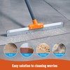 CLEANHOME Rubber Floor Squeegee for Concrete Floor, Tile Floor, Metal