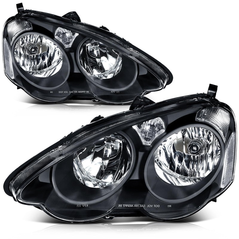 OCPTY Headlight Assembly Pair Replacement For 2002-2004 for Acura RSX