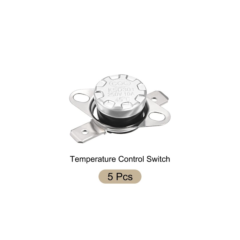 Rebower KSD301 Thermostat 45C NO Temperature Thermal Control Switch, [for