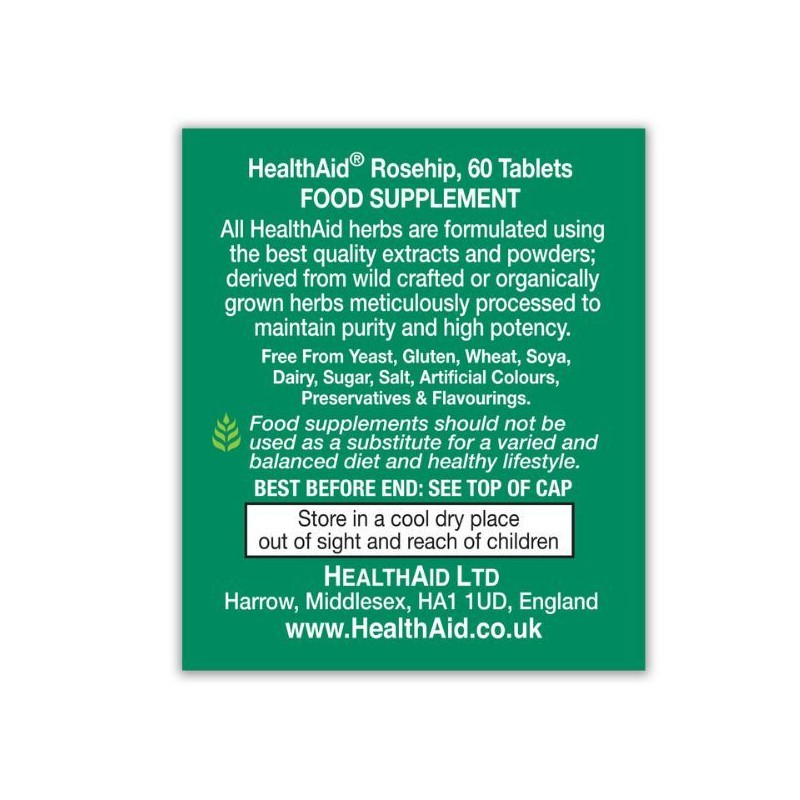 Health Aid Rosehip 3000 mg 60 tabs