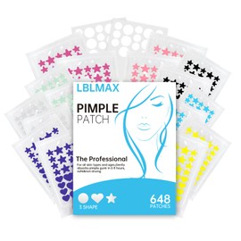 LBLMAX 648 Counts Pimple Patches,Cute Acne Patches for Face,Zit Patch,Hydrocolloid Spot Dots with Salicylic Acid and Tea Tree Oil