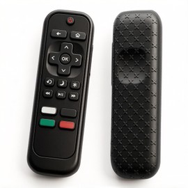 Universal Silicone Case - Compatible with Roku TV Remote/Express/Streaming Stick/Premiere, Voice Remote with Lanyard