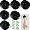 THSIREE 6pcs Push Hooks for Towel, Self-Adhesive Kitchen Towel Holder,