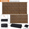 SAND MINE Reversible Mats, Plastic Straw Rug, Modern Area Rug,