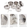 LHYSMYX Outdoor Stainless Steel Camping Cookware Set Portable Bowl Barbecue