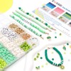 Dotilili 3164 Pcs Green Clay Beads Bracelet Making Kit, Christmas