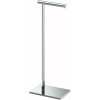 Gatco Modern Square Base Toilet Tissue Holder Stand, 21.25" Chrome